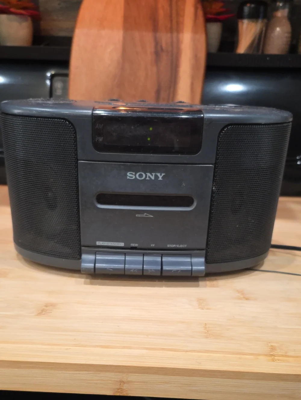 Sony Portable CD Player Stereo Clock Radio - Black